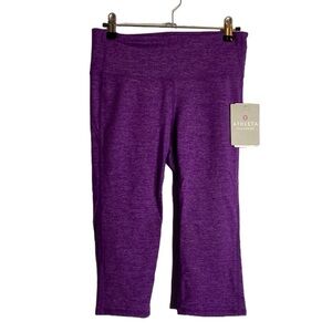 Athleta purple knee length leggings size small. New